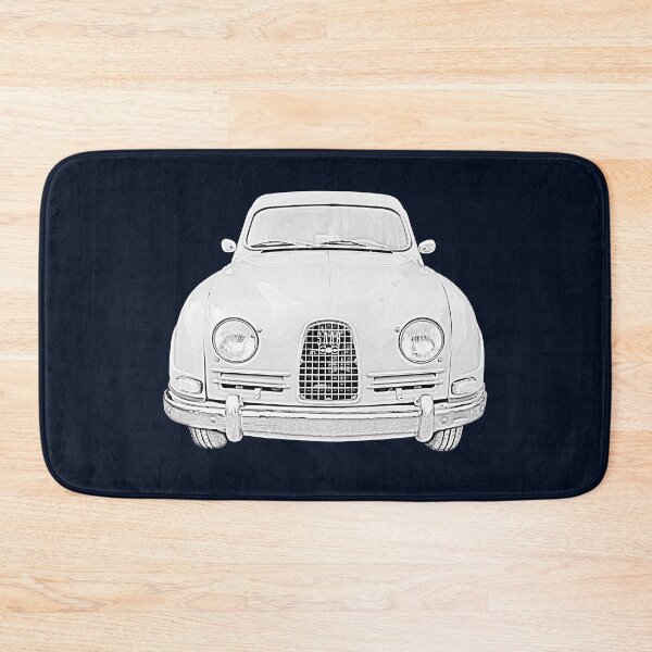 Item preview, Saab 96 classic 1960s Swedish car monochrome designed and sold by soitwouldseem.
