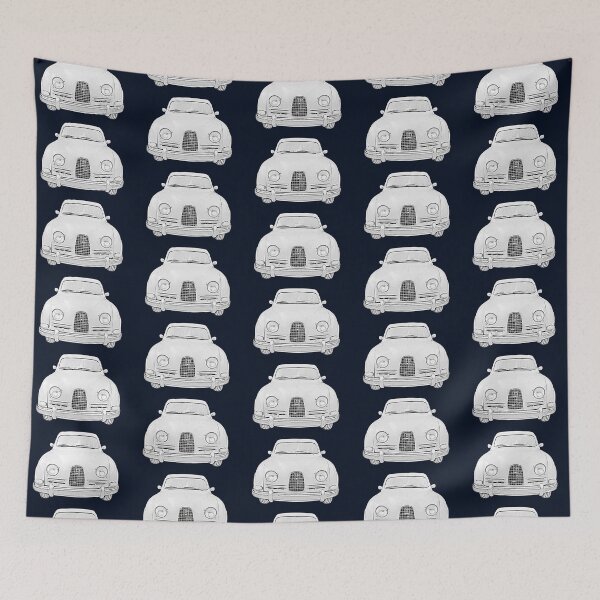 Item preview, Saab 96 classic 1960s Swedish car monochrome designed and sold by soitwouldseem.