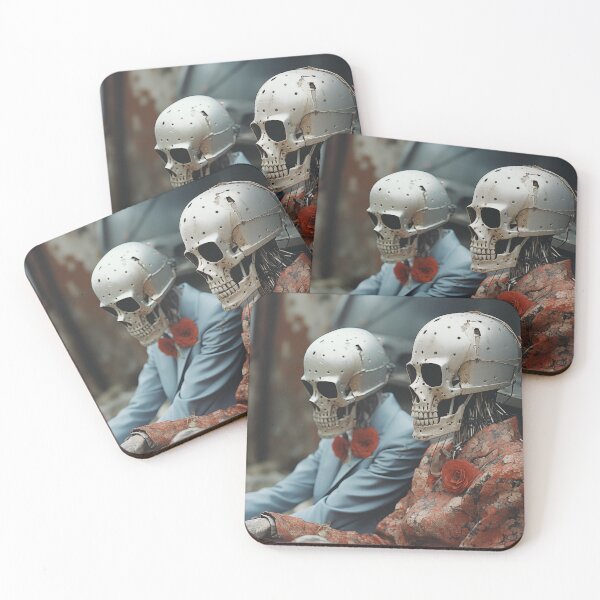 Item preview, Cybernetic Skeletons in Love designed and sold by landletsy.
