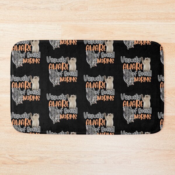Item preview, Vaguely Aware of Social Norms designed and sold by blancheart1.