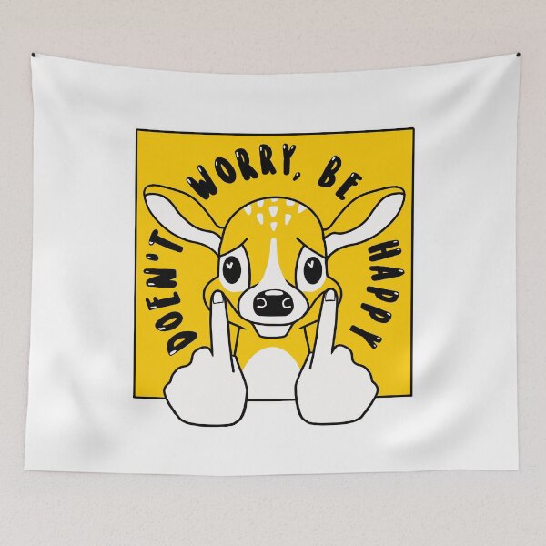 Item preview, DOEn’t worry, be happy designed and sold by EmmaChristieArt.