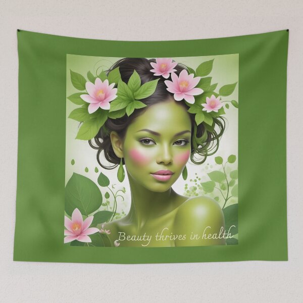 Item preview, Beauty Thrives in Health designed and sold by LadyLifeShop.