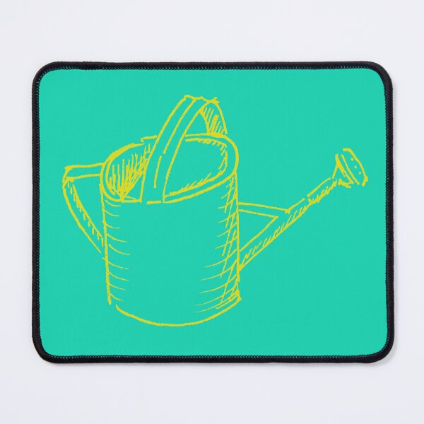 Item preview, Turquoise and Yellow Wateringcan designed and sold by MagentaTwilight.