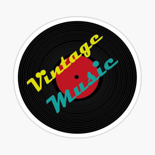 Vintage Music Sticker