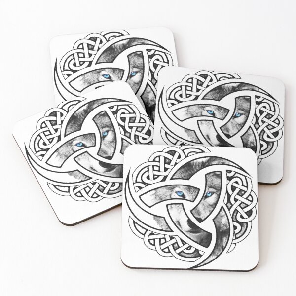 Item preview, Triple Horn of Odin Triskel Wolf - Norse Mythology and Viking Symbol Design designed and sold by BubbleSpy.