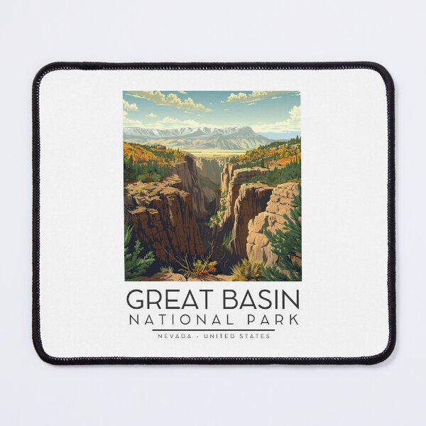 Item preview, A Vintage Illustration of Great Basin National Park - Nevada - US designed and sold by GoodOldVintage.