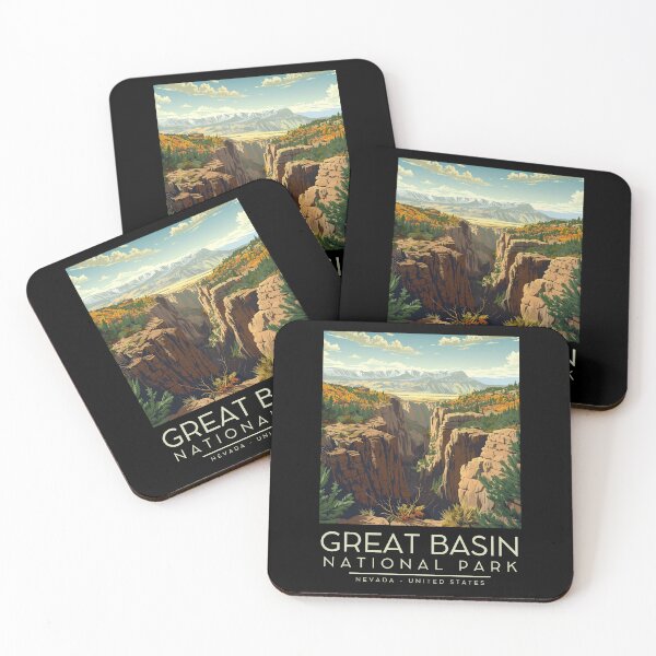 Item preview, A Vintage Illustration of Great Basin National Park - Nevada - US designed and sold by GoodOldVintage.