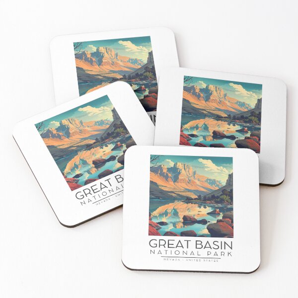 Item preview, A Vintage Illustration of Great Basin National Park - Nevada - US designed and sold by GoodOldVintage.
