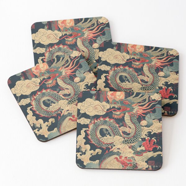 Item preview, Chinese Dragon Vintage Art 9 designed and sold by AstroRisq.