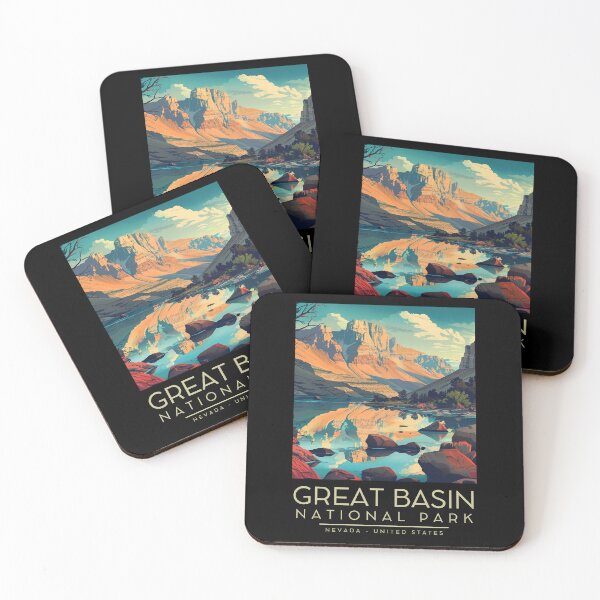 Item preview, A Vintage Illustration of Great Basin National Park - Nevada - US designed and sold by GoodOldVintage.
