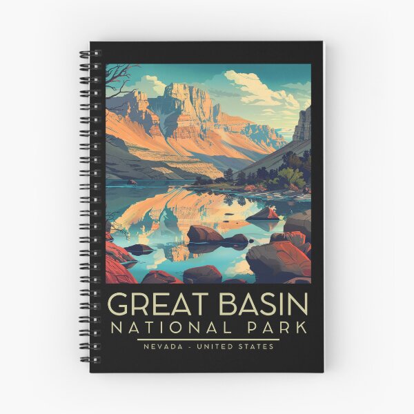 Item preview, A Vintage Illustration of Great Basin National Park - Nevada - US designed and sold by GoodOldVintage.