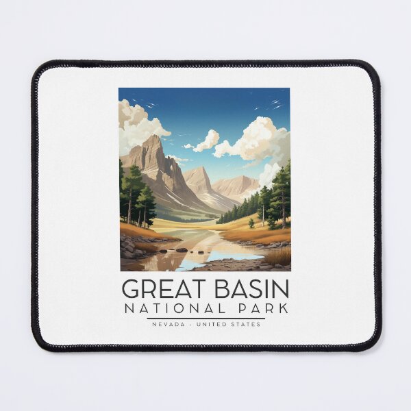 Item preview, A Vintage Illustration of Great Basin National Park - Nevada - US designed and sold by GoodOldVintage.