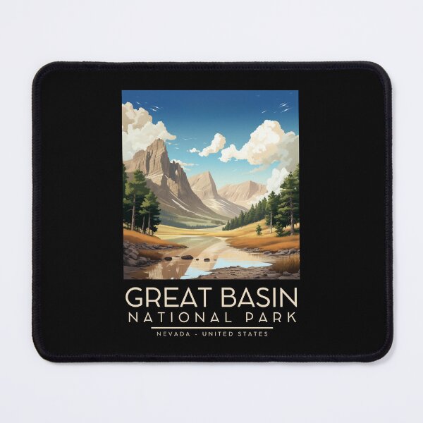 Item preview, A Vintage Illustration of Great Basin National Park - Nevada - US designed and sold by GoodOldVintage.