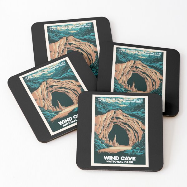 Item preview, Wind Cave National Park, Vintage Travel designed and sold by PinkandP.
