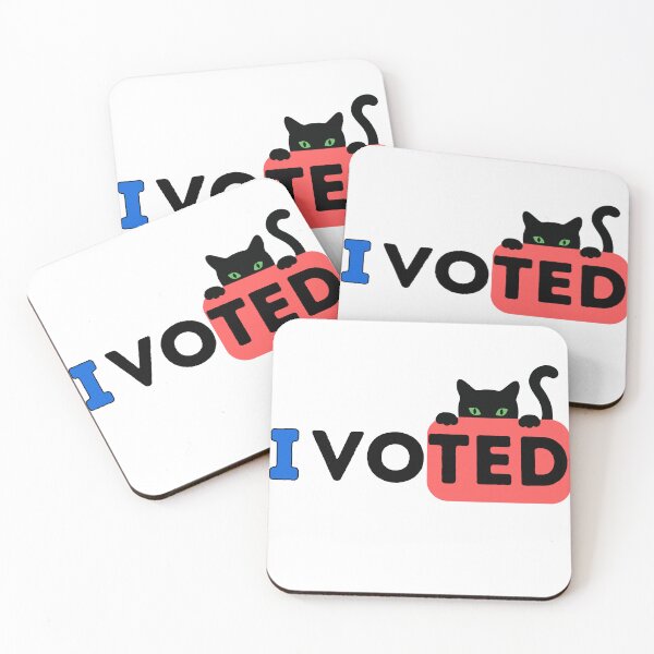 Item preview, I Voted Sticker, Smiley Face Voter Sticker for Voting 2024 Election, Get Out the Vote Vinyl Decal, USA Democracy Politics designed and sold by KM ØNLY.