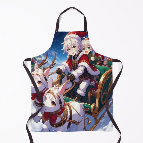 Item preview, Magical Anime Sleigh Adventure: Santa Claus and children experience an enchanting winter journey designed and sold by FotoworldEdel.