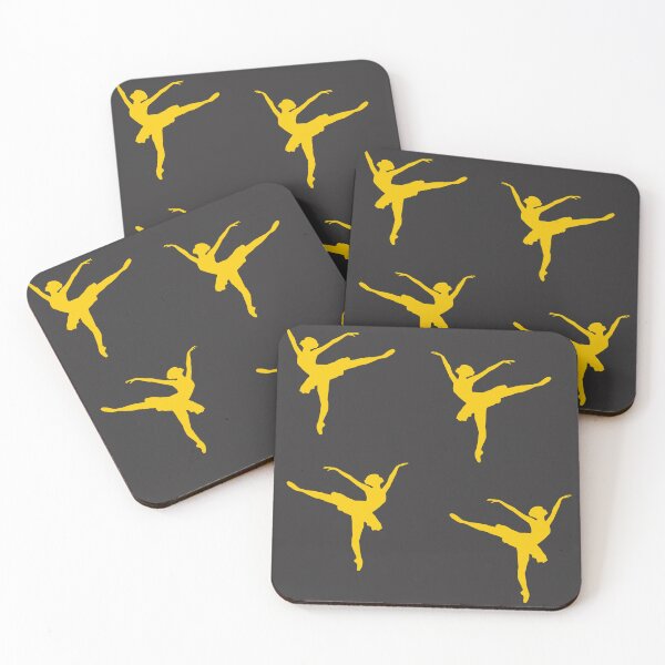 Item preview, Yellow ballerina silhouette dancers designed and sold by tetibright.
