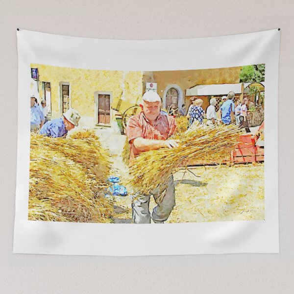 Item preview, Farmer with grain bundle designed and sold by Giuseppe Cocco.