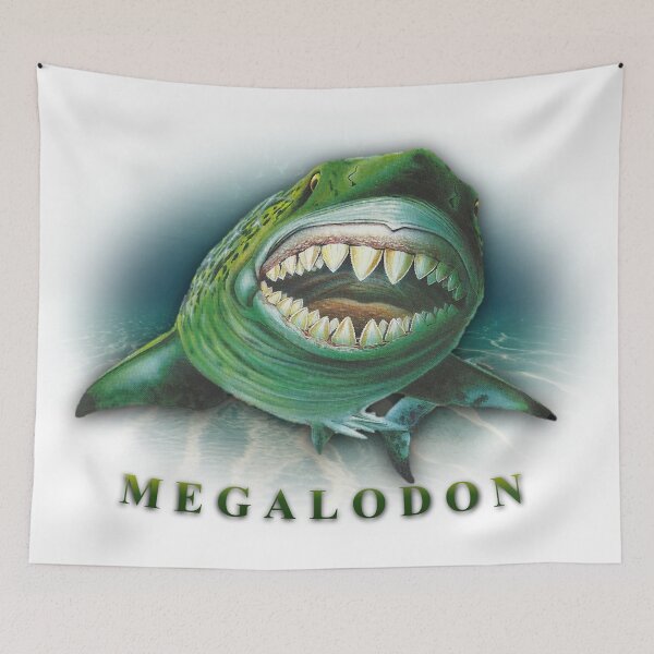 Item preview, MEGALODON! Vintage Educational style graphic  designed and sold by The Paleo shop ..