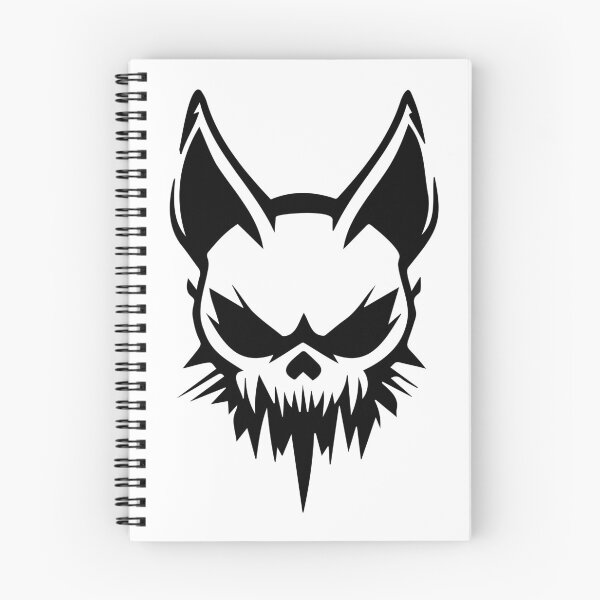 Item preview, Skull cat black symbol designed and sold by shafranietz.