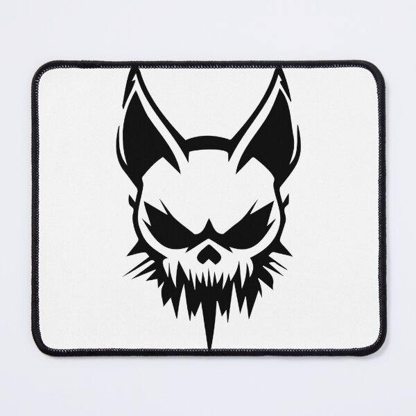 Item preview, Skull cat black symbol designed and sold by shafranietz.