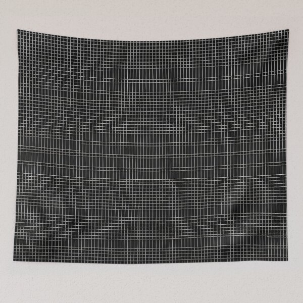 Item preview, Silver Mesh Grid on Black designed and sold by Have Mercy.