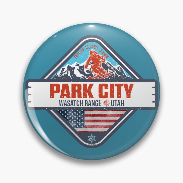 Item preview, Park City Utah Winter Resort Ski USA Sticker T-Shirt 03 designed and sold by OuterShellUK.
