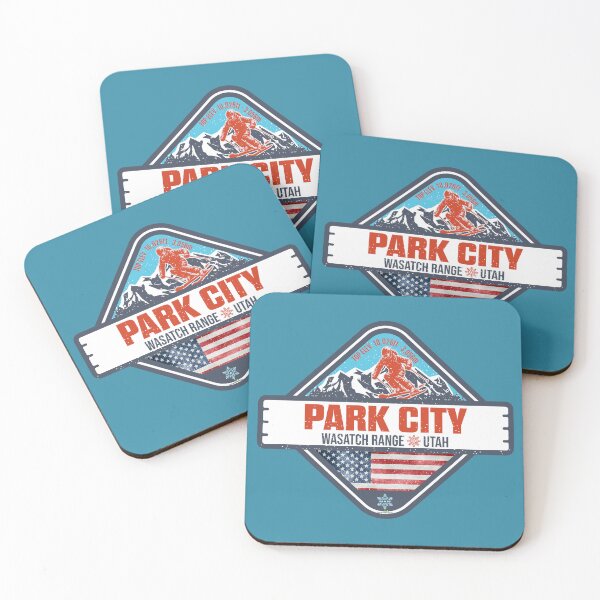 Item preview, Park City Utah Winter Resort Ski USA Sticker T-Shirt 03 designed and sold by OuterShellUK.