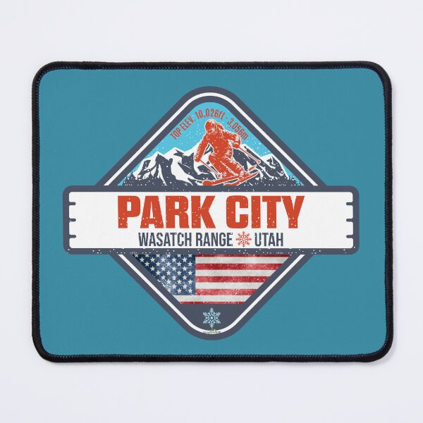 Item preview, Park City Utah Winter Resort Ski USA Sticker T-Shirt 03 designed and sold by OuterShellUK.