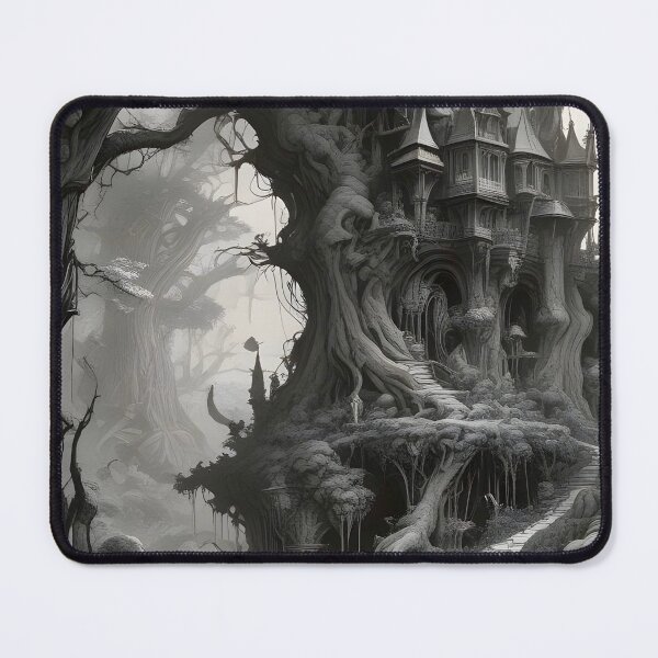 Item preview, Dark Fantasy Druid Keep - Dark Fantasy Art concept designed and sold by Delerat7.