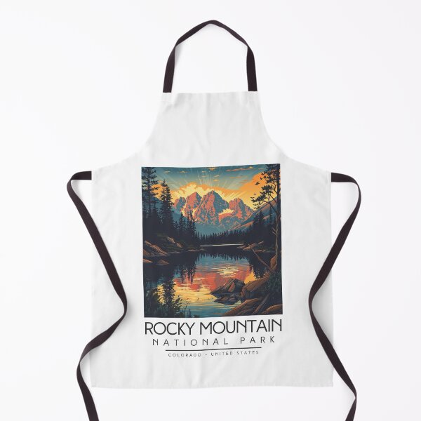 Item preview, A Vintage Illustration of Rocky Mountain National Park - Colorado - US designed and sold by GoodOldVintage.
