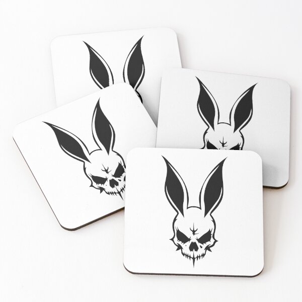 Item preview, skull rabbit black symbol designed and sold by shafranietz.