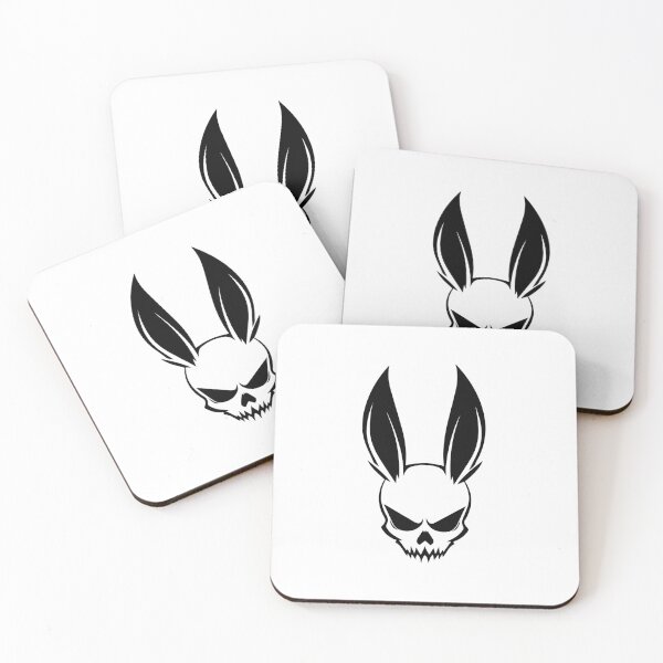Item preview, skull rabbit black symbol designed and sold by shafranietz.