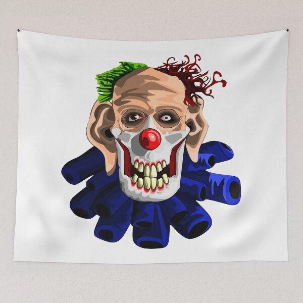 Item preview, Crazy clown with a macabre smile designed and sold by riosaygili.