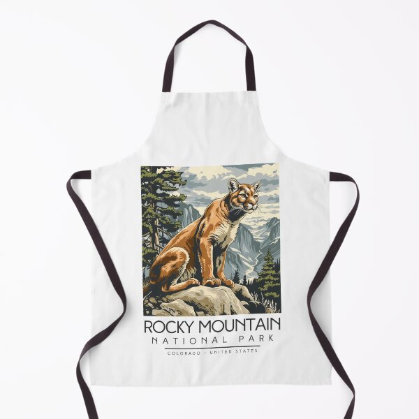Item preview, A Vintage Illustration of Rocky Mountain National Park - Colorado - US designed and sold by GoodOldVintage.