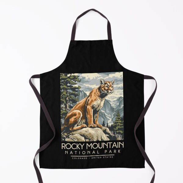 Item preview, A Vintage Illustration of Rocky Mountain National Park - Colorado - US designed and sold by GoodOldVintage.