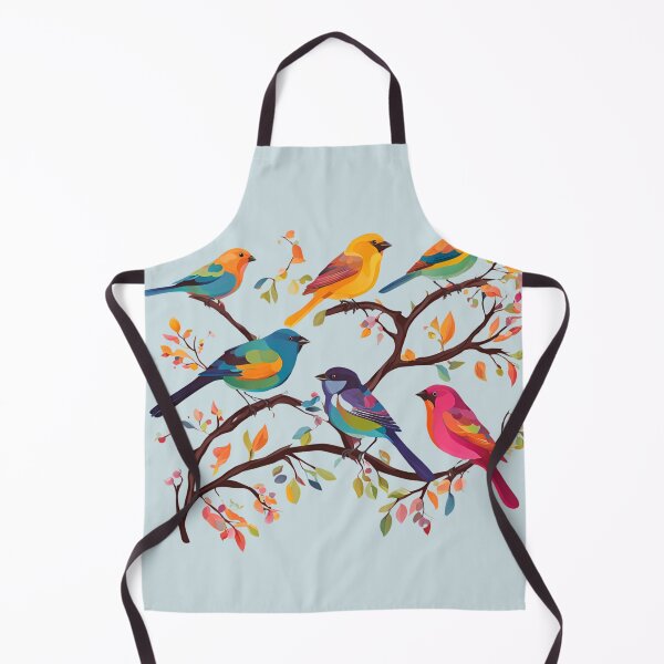 Item preview, Colorful Birds in Bloom: Nature's Vibrant Harmony designed and sold by Hummy-studio.