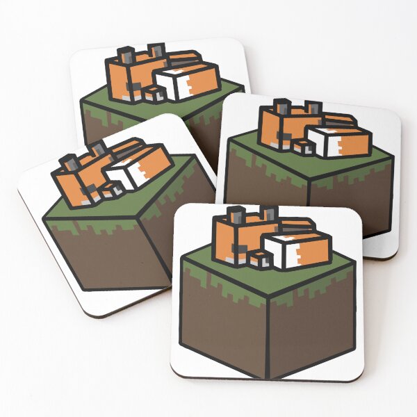 Item preview, Sleeping fox Minecraft designed and sold by Kyospherarts.