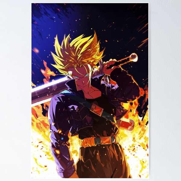 Item preview, Future Trunks: Flames of Hope designed and sold by novanoxone.