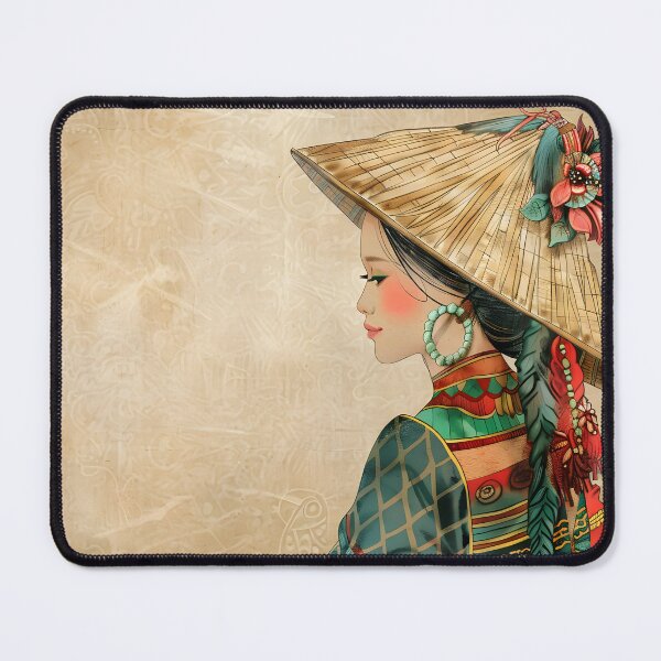 Item preview, Portrait of woman in traditional attire, side profile. designed and sold by Artessie.