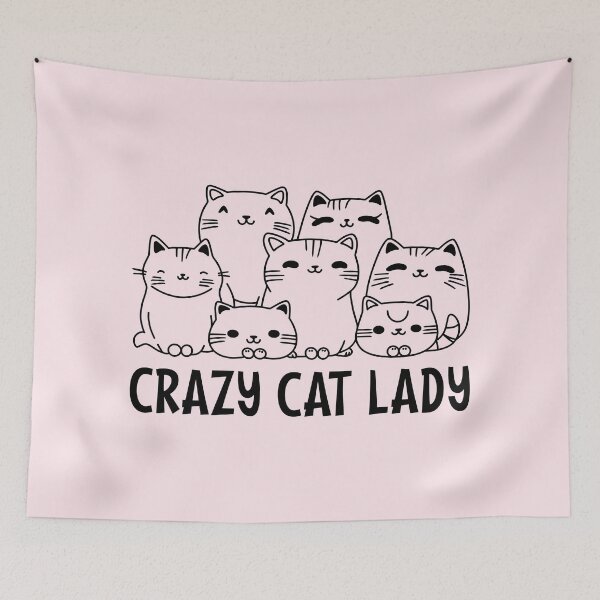Item preview, Cute Crazy Cat Lady designed and sold by Jeallan Designs.