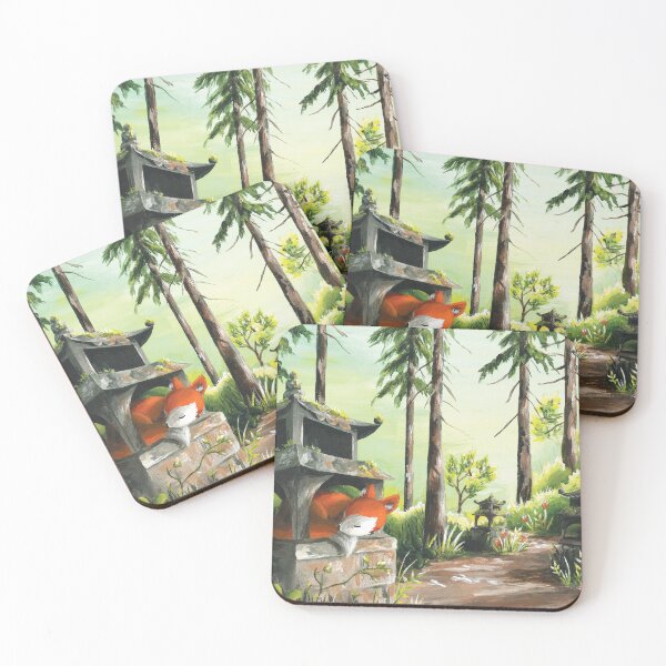 Item preview, Fox on Asian lantern designed and sold by Laura-Illu.