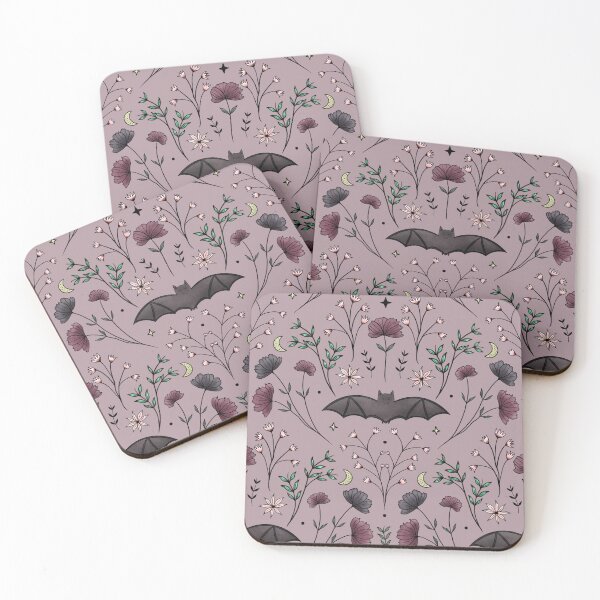 Item preview, Floral Bat designed and sold by wickedmantra.