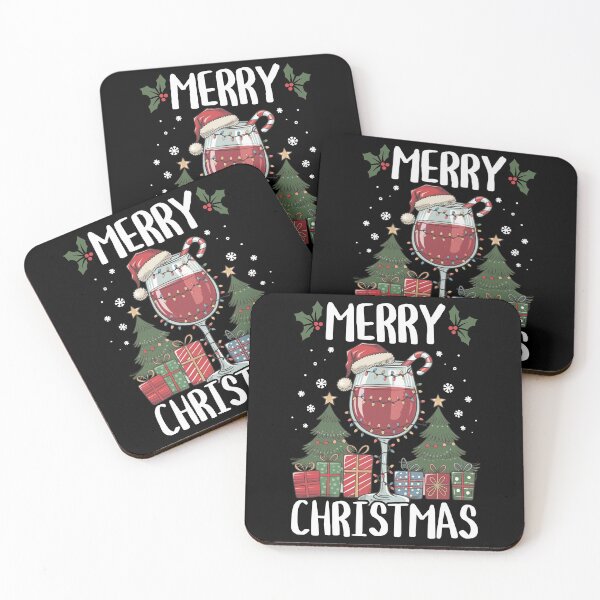 Item preview, Merry Christmas Wine Glass Festive Holiday Cheer designed and sold by PrintCrafting.