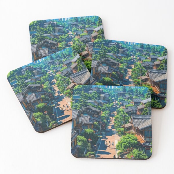 Item preview, Anime scenery - Village designed and sold by TheAnime-World.