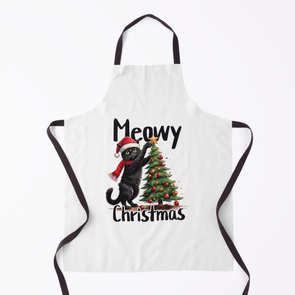 Item preview, Meowy Christmas Black Cat Christmas Tree designed and sold by PrintCrafting.