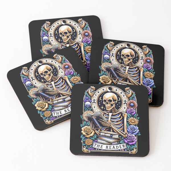 Item preview, The Reader – Skeleton of Wisdom Tarot Card designed and sold by Margival.