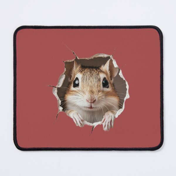 Item preview, Cute Gerbil Peeking Through Wall – Perfect Pet Lovers Design designed and sold by harmzk90.
