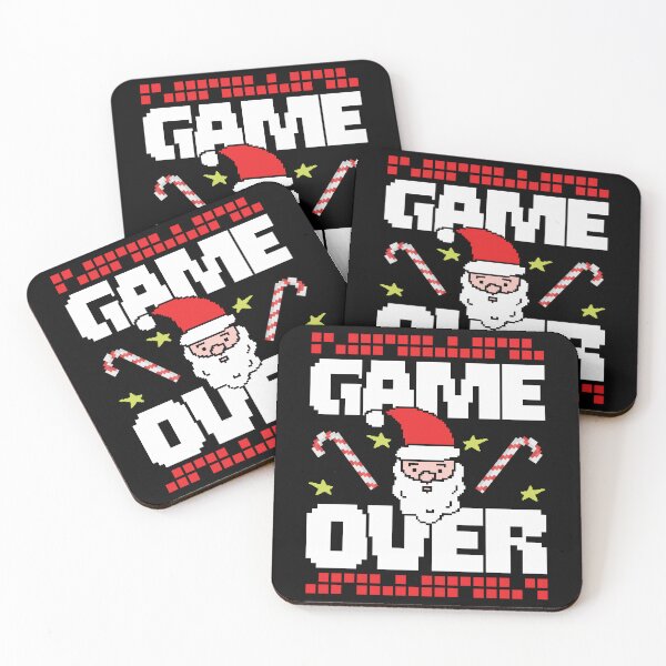 Item preview, Game Over Retro Pixel Santa Christmas designed and sold by PrintCrafting.