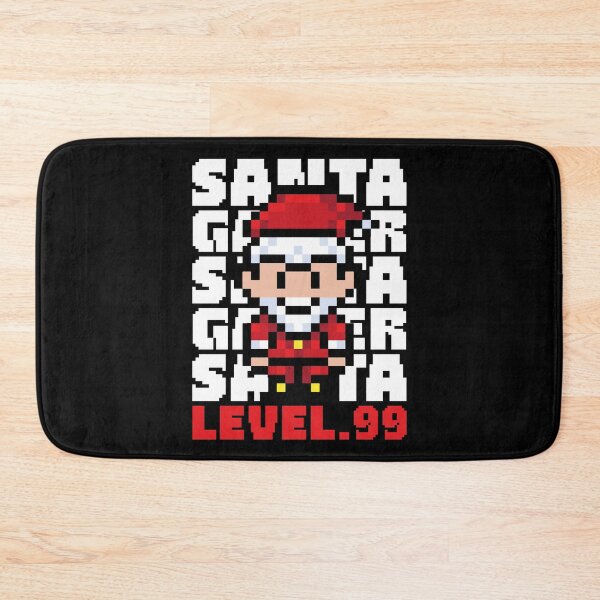 Item preview, Santa Gamer Level 99 Retro Pixel Christmas designed and sold by PrintCrafting.